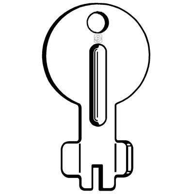 Chiave Piatta Fiam Afi1 Silca - Acciaio Nichelato- 10 Pezzi