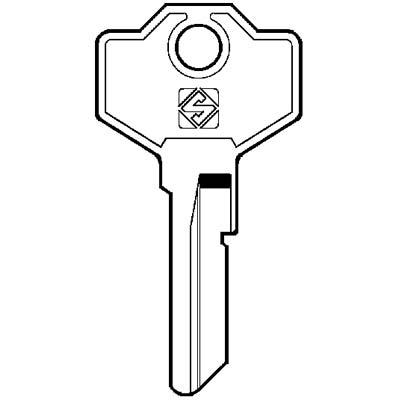 Chiave Piatta Gussani Gs1 Silca - Ottone Nichelato- 10 Pezzi