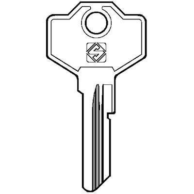 Chiave Piatta Gussani Gs4 Silca - Ottone Nichelato- 10 Pezzi