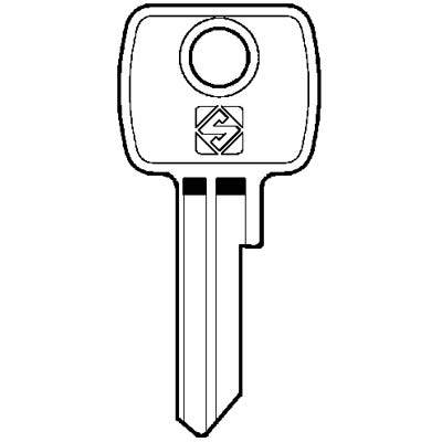 Chiave Piatta L&F Lf6 Silca - Ottone Nichelato- 10 Pezzi