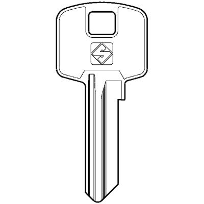 Chiave Piatta Meroni Mer13R Silca - Premiapri Ottone Nichelato- 10 Pezzi