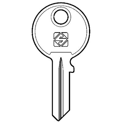 Chiave Piatta Omr Omr1R Silca - Casellario Ottone Nichelato- 10 Pezzi