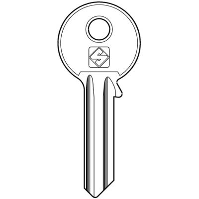 Chiave Piatta Welka We1 Silca - Ottone Nichelato- 20 Pezzi