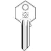 Chiave Piatta Yale Ya227 Silca - Ottone Nichelato- 10 Pezzi