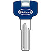 Chiave Punzonata Potent 3400Kb Originale - Ottone Nichelato- 10 Pezzi