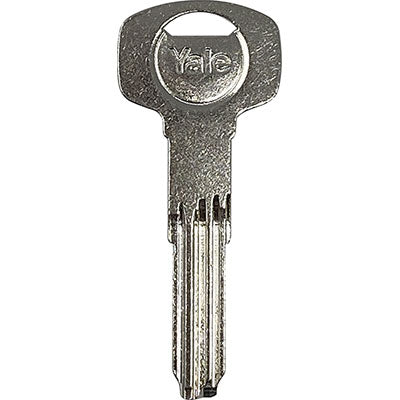 Chiave Punzonata Yale 016P106 Originale - Ottone Nichelato- 5 Pezzi