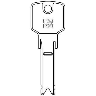 Chiave Punzonata Evva Ev106 Silca Alpacca