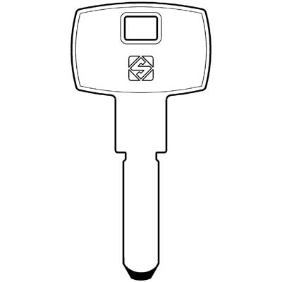 Chiave Punzonata Keso Ke11 Silca Alpacca