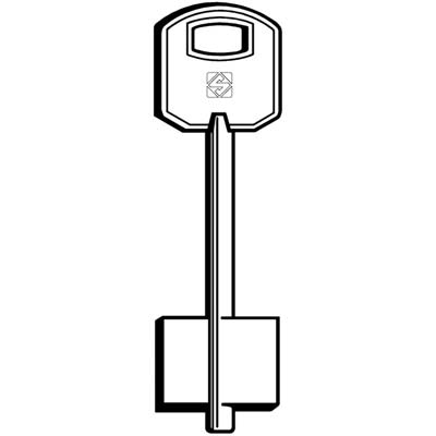 Chiave Doppia Mappa Feb 5Feb1 Silca - Ottone Nichelato- 5 Pezzi