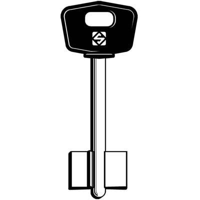 Chiave Doppia Mappa Mottura 5Mt3Bp Silca - Ottone Nichelato- 5 Pezzi