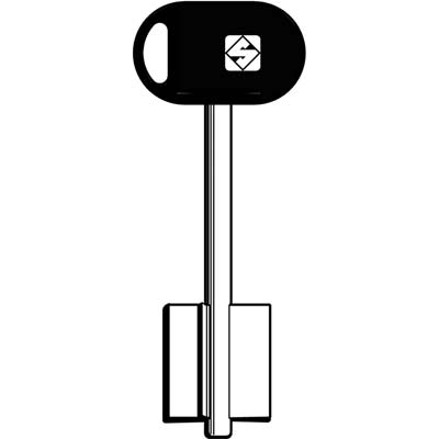 Chiave Doppia Mappa Mottura 5Mt5Bp Silca - Ottone Nichelato- 5 Pezzi