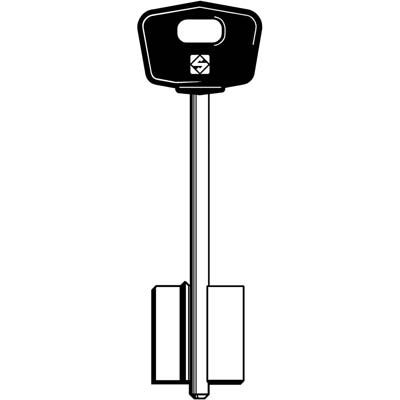 Chiave Doppia Mappa Mottura 5Mt9Bp Silca - Ottone Nichelato- 5 Pezzi