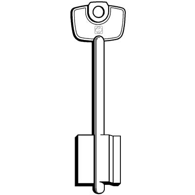 Chiave Doppia Mappa Cerutti Viro 5C4 Silca - Ottone Nichelato- 5 Pezzi