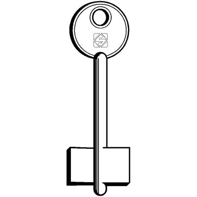 Chiave Doppia Mappa Cerutti Cc Silca - Ottone Nichelato- 5 Pezzi