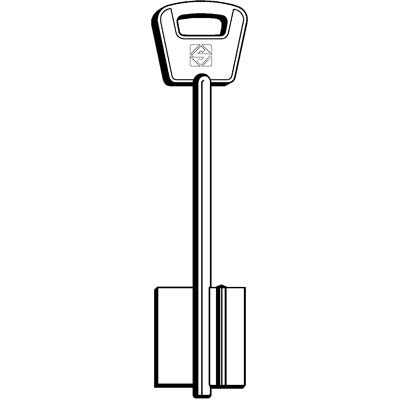 Chiave Doppia Mappa Beta Belc Silca - Ottone Nichelato- 5 Pezzi