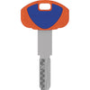 Chiave Punzonata Evo K64 1B Securemme - Ottone Nichelato- 5 Pezzi