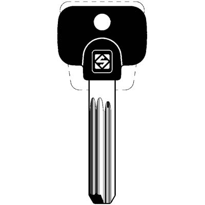 Chiave Punzonata Multlock Mtk12Rp Silca - Ottone Nichelato- 5 Pezzi