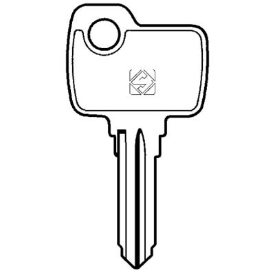 Chiave Auto Farma Far2R Silca - Acciaio Nichelato- 10 Pezzi