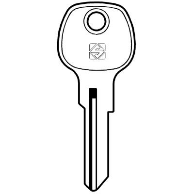 Chiave Auto Ek Emka Perohaus Ghe2 Silca - Acciaio Nichelato- 10 Pezzi