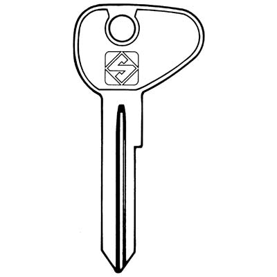 Chiave Auto Volkswagen Vo10 Silca - Acciaio Nichelato- 5 Pezzi