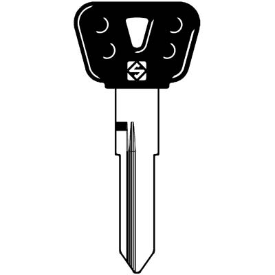 Chiave Auto Yamaha Yh37Rbp Silca - Ottone Nichelato- 5 Pezzi