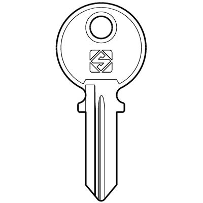 Chiave Auto Citroen Peugeot Maserati Ro10R Silca - Acciaio Nichelato- 5 Pezzi