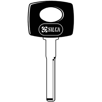 Chiave Auto Mercedes Hu64P Silca Ottone Nichelato