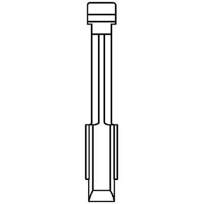 Chiave Flip Auto Ford Fo21Ch Silca Ottone Nichelato