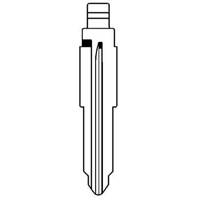 Chiave Flip Auto Mitsubishi Mit11Rch Silca Ottone Nichelato