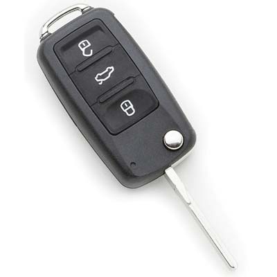 Guscio Chiave Auto Volkswagen Hu66Brs8 Silca Pulsanti 3