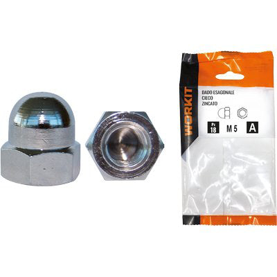 Dado Esagonale Cieco Self Workit - Zincato M 12 Cf=Pz 4- 5 Confezioni