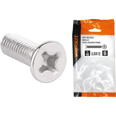 Vite Metallo Tsp Inox A2 Self Workit - Cava Ph Filetto Intero Mm 4X30 Cf=Pz 18- 5 Confezioni