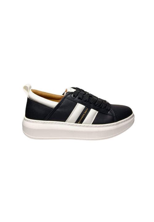 ALEXANDER SMITH Scarpe Uomo Alexander Smith Eco Wembley Man-Black White da uomo