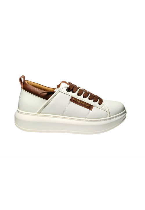 ALEXANDER SMITH Scarpe Uomo Alexander Smith Eco-Wembley Man-White Brown da uomo