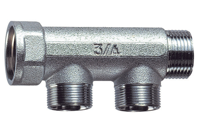 Collettore Cromato A 2 Derivazioni (Far)- M.F. 1- Far- Pezzi 1