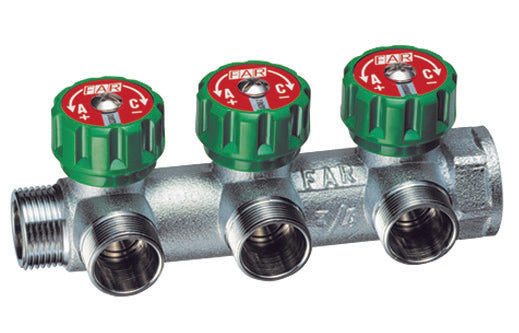 Collettore 3 Derivazioni Attacco M.F. (Far)- 3/4- Far- Pezzi 1