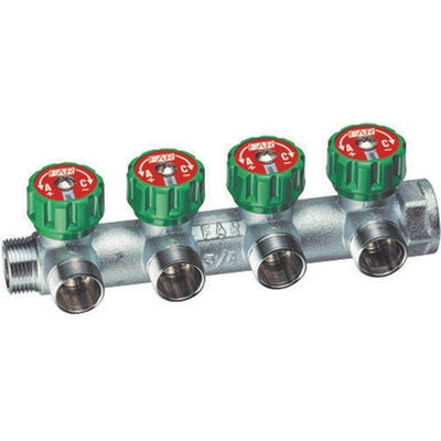 Collettore 4 Derivazioni Attacco M.F. (Far)- 3/4- Far- Pezzi 1