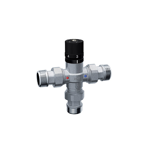 Miscelatore Termostatico Cromato Con Attacchi Maschio E Bocchettoni- 3/4- Far- Pezzi 1