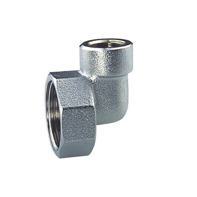 Raccordo Terminale A Squadra Cromato Per Collettori Componibili- 3/4 X 1/2 F.F.- Far- Pezzi 1