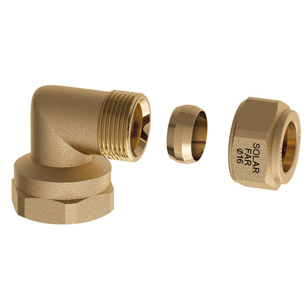 Gomito Femmina Con Tenuta Metallica Per Impianti Solari- 3/4 - Diam. 18- Far- Pezzi 1