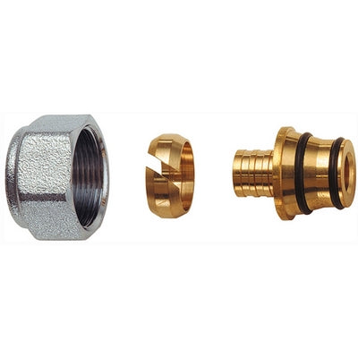 Kit Per Tubo Multistrato 24X19 Calotta Cromato- Diam. 15 X 2.5- Far- Pezzi 1