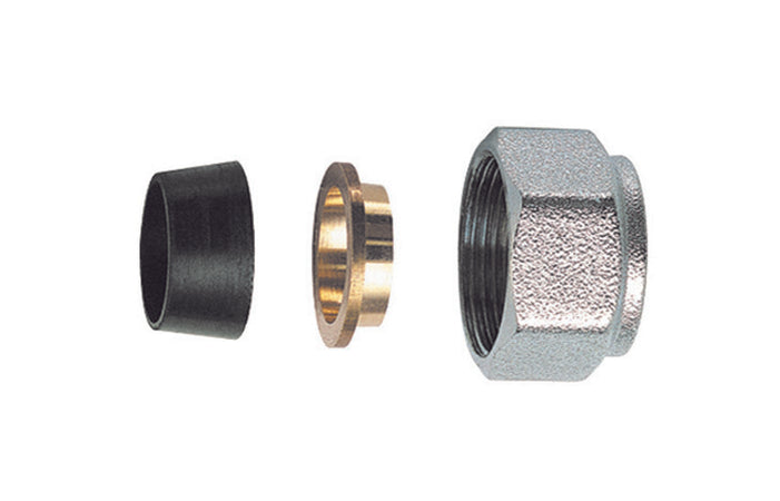 Kit Di Tenuta In Gomma A Compressione Per Tubo Rame 3 Pz- Diam. 16- S.F.- Pezzi 1