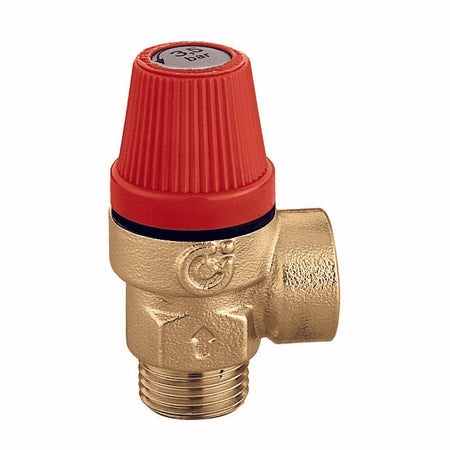Valvola Di Sicurezza Mf Ordinaria Acs- 1/2 - 3 Bar- Calef- Pezzi 1