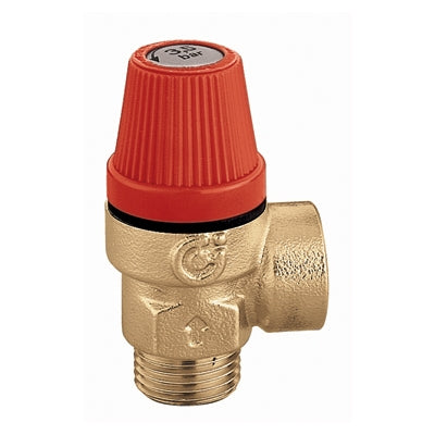 Valvola Di Sicurezza Mf Ordinaria Acs- 1/2 - 6 Bar- Calef- Pezzi 1