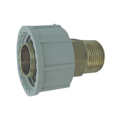 Adattatore Maschio In Ottone Plasson Per Tubo Polietilene- 2 X 63- Plass- Pezzi 1