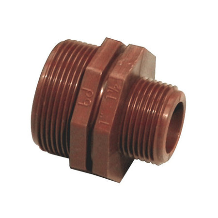 Nipple Ridotto In Pp Marrone- 1 1/2 X 1- Bucch- Pezzi 1