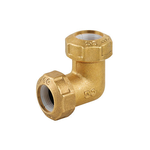 Gomito Doppio In Ottone Per Tubo Pe- 32X32- Caval- Pezzi 1
