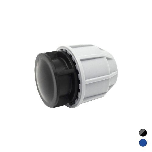 Tappo Fine Linea Ikaro Raccordo Per Polietilene- Diam. 90 Blu- Ikaro- Pezzi 1