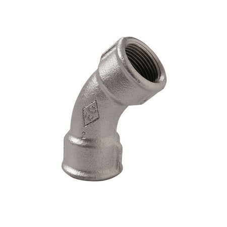 Curva Lunga Ff 45 ° Zincata- 11/2- Atusa- Pezzi 1