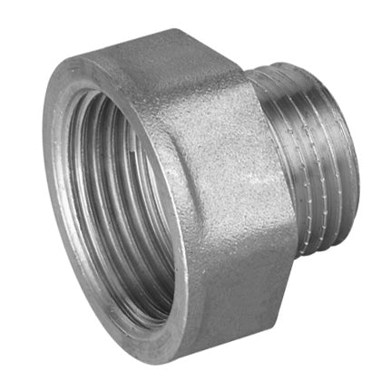 Riduzione Fm In Ottone Cromo Ibp- 1/2 X 3/8 -Conf- Faidf- Pezzi 1